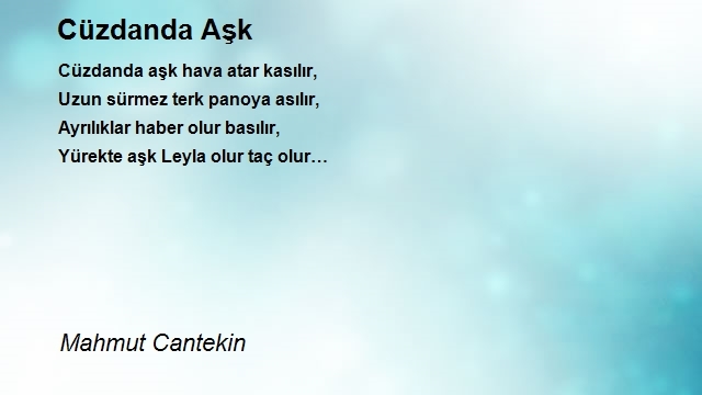 Mahmut Cantekin