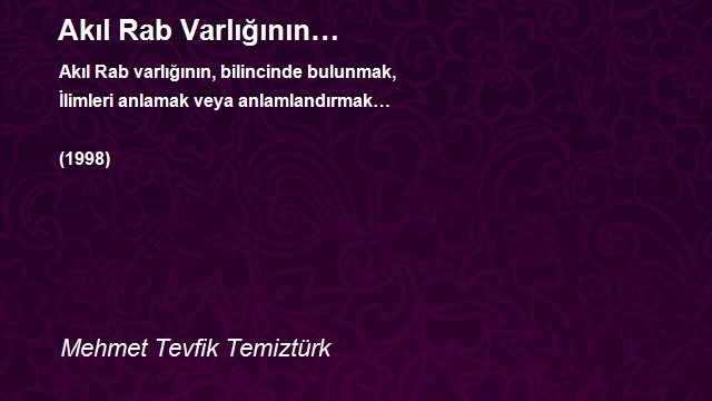 Mehmet Tevfik Temiztürk