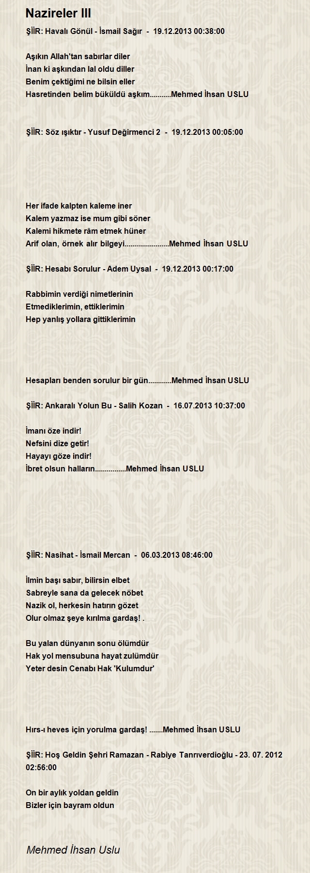 Mehmed İhsan Uslu
