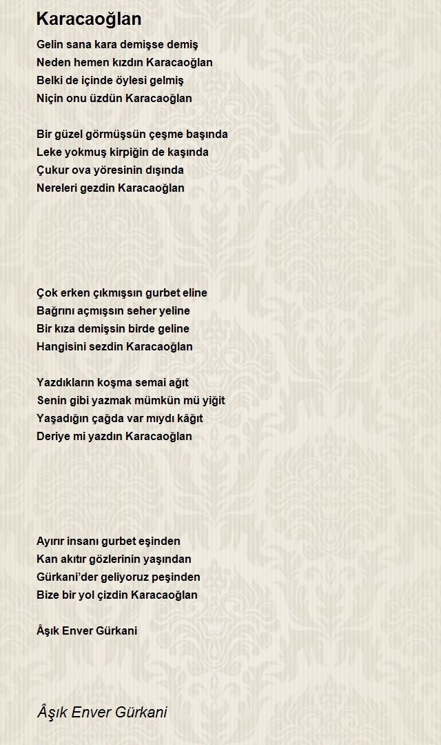 Âşık Enver Gürkani