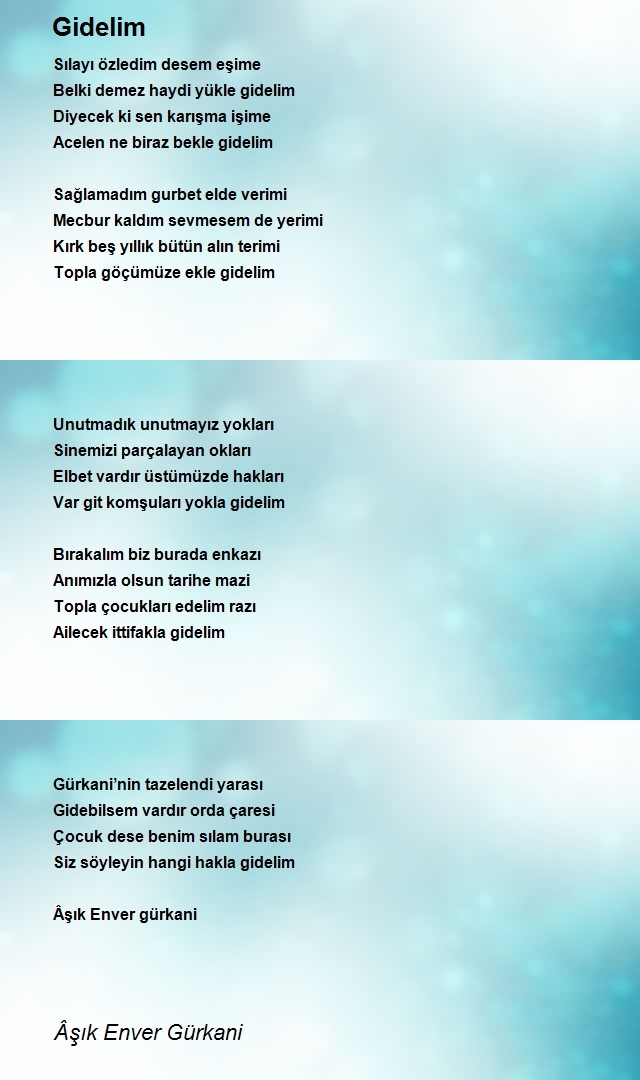 Âşık Enver Gürkani