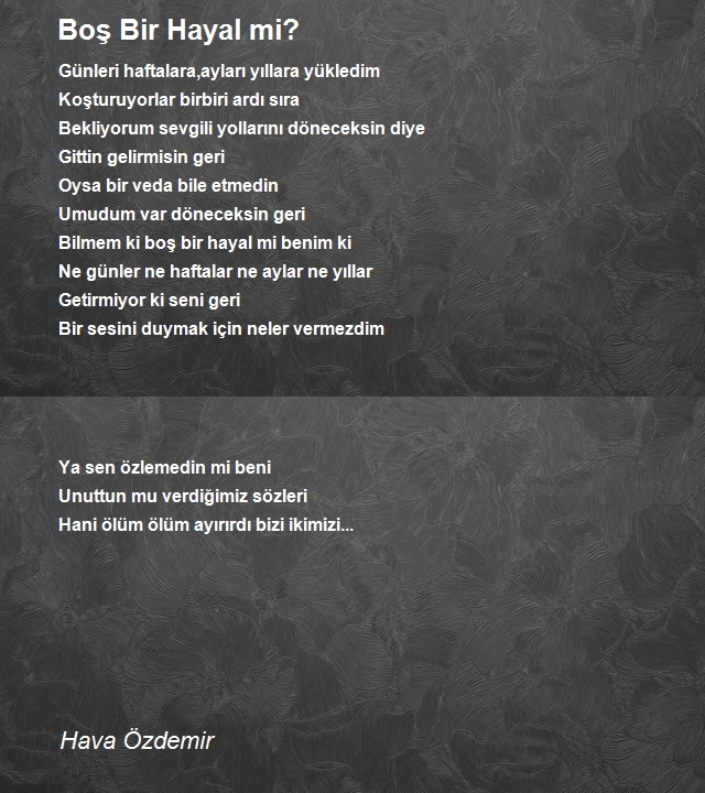 Hava Ersöz Şiirana