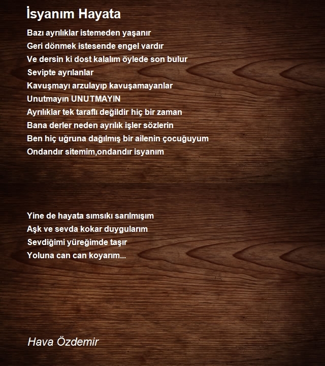 Hava Ersöz Şiirana