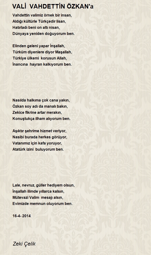 Zeki Çelik