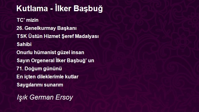 Işık German Ersoy