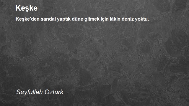 Seyfullah Öztürk