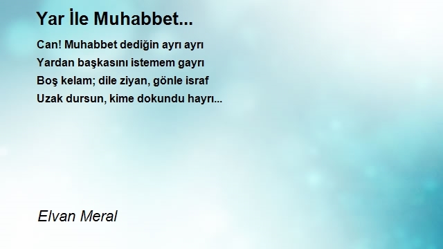 Elvan Meral