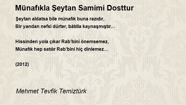 Mehmet Tevfik Temiztürk