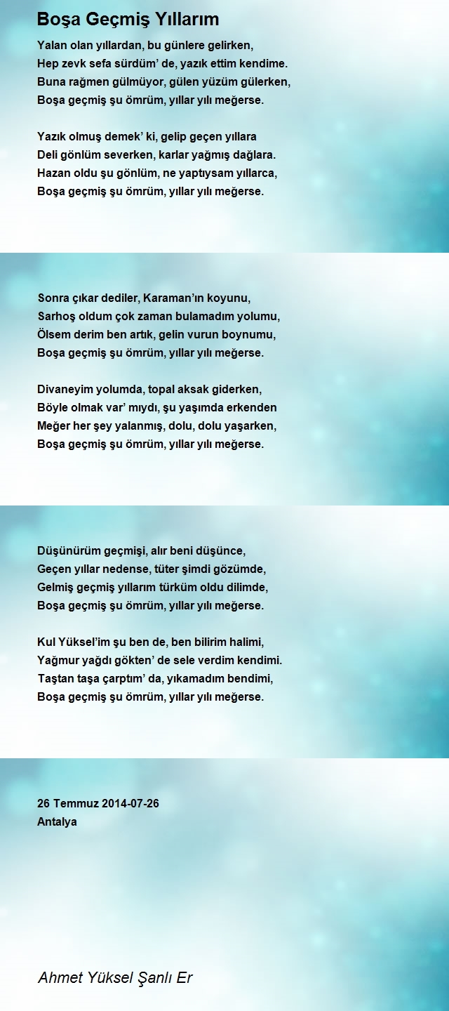 Ahmet Yüksel Şanlı Er