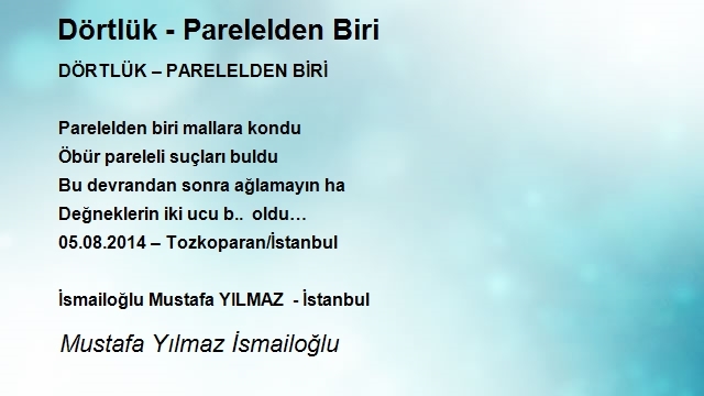 Mustafa Yılmaz İsmailoğlu