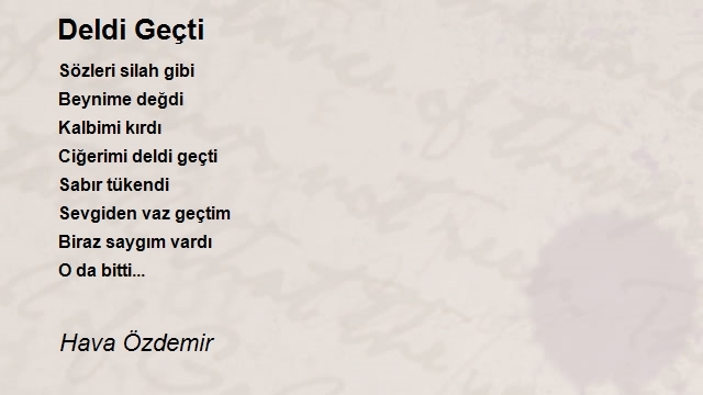 Hava Ersöz Şiirana
