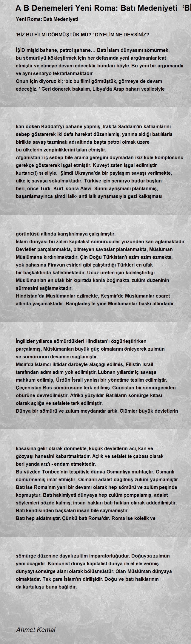 Ahmet Kemal
