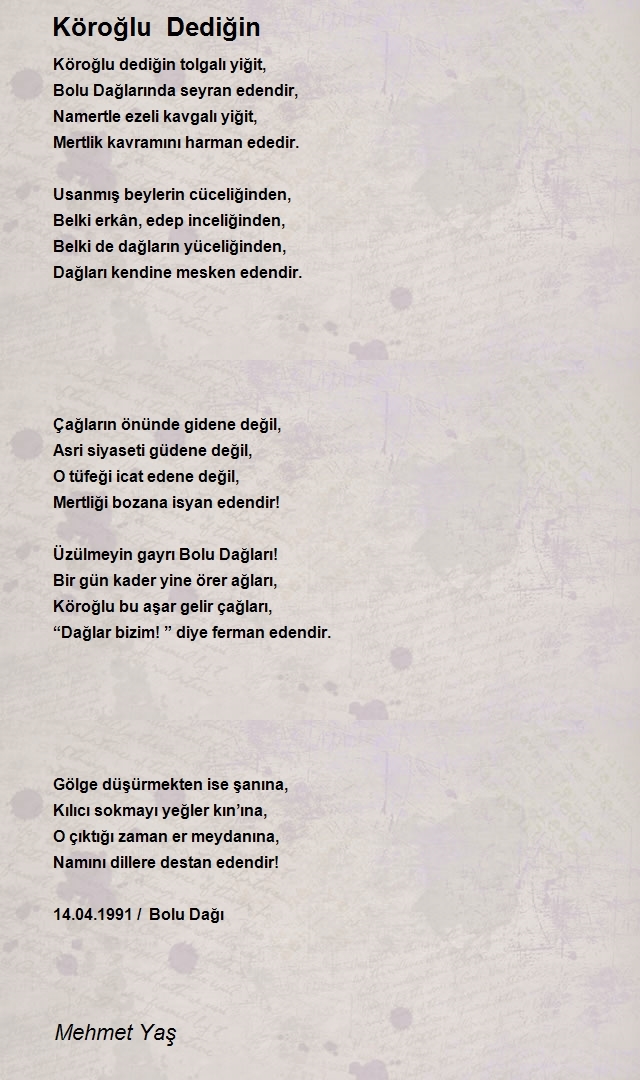 Mehmet Yaş