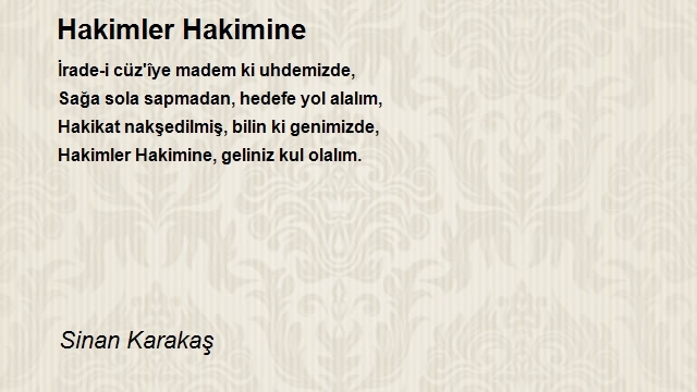 Sinan Karakaş
