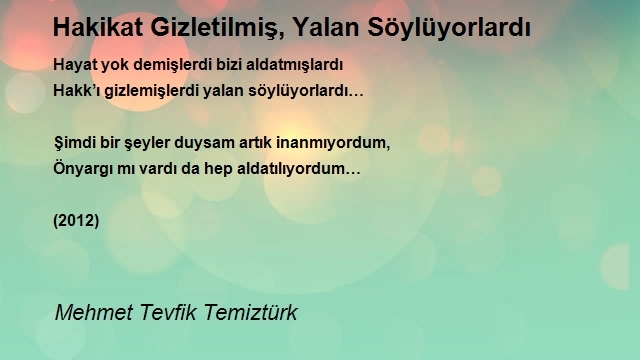 Mehmet Tevfik Temiztürk