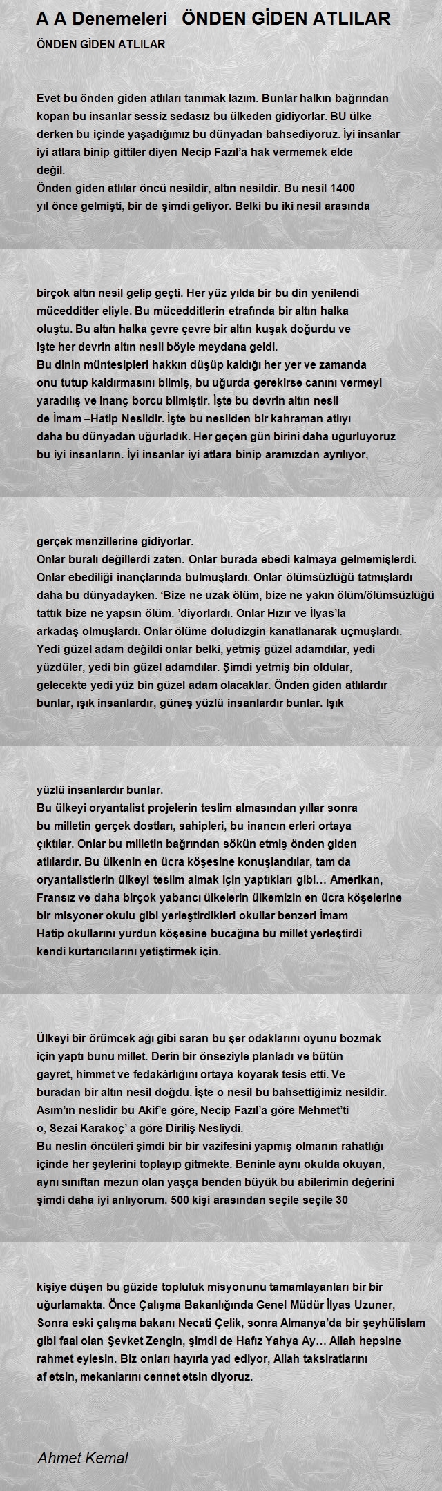 Ahmet Kemal