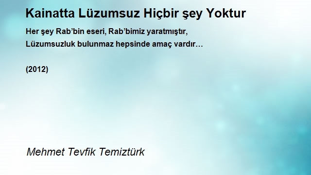 Mehmet Tevfik Temiztürk