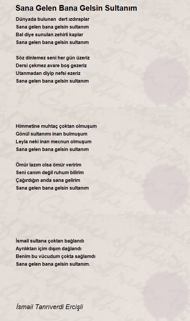 İsmail Tanrıverdi Ercişli