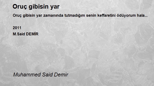 Muhammed Said Demir
