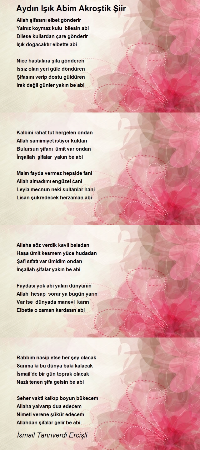 İsmail Tanrıverdi Ercişli