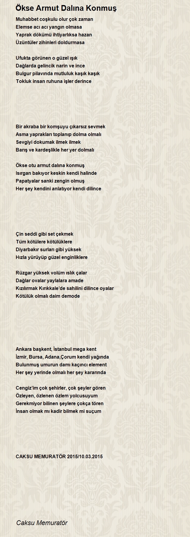 Caksu Memuratör