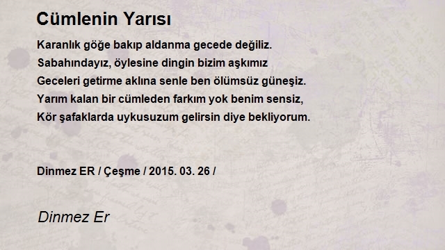 Dinmez Er