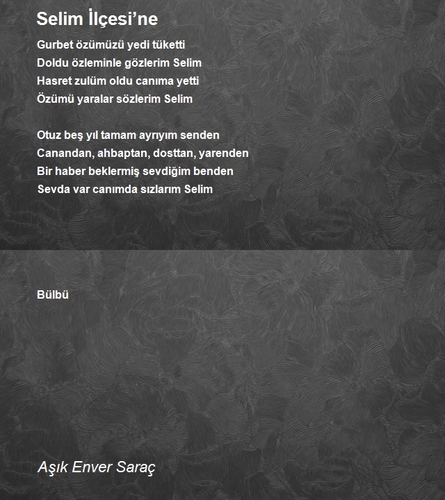 Aşık Enver Saraç