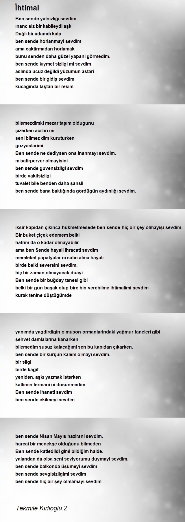 Tekmile Kirlioglu 2