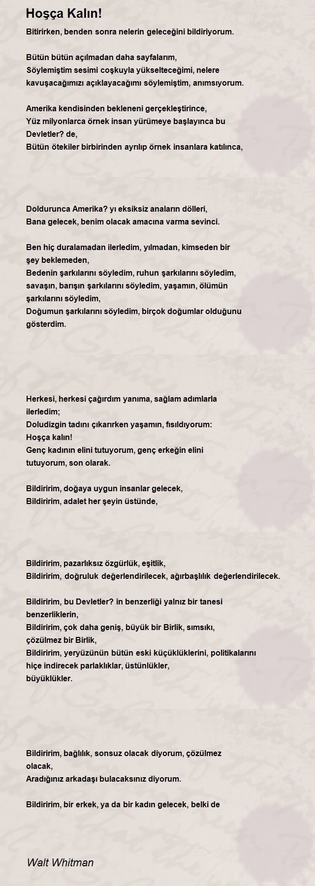 Walt Whitman