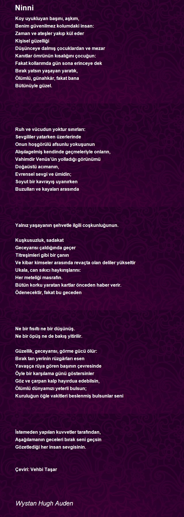 Wystan Hugh Auden