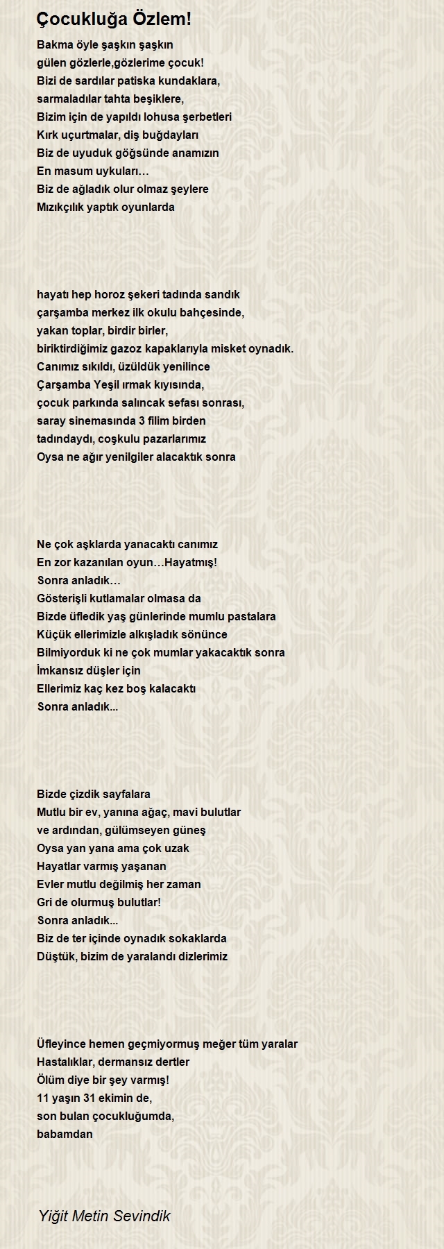 Yiğit Metin Sevindik