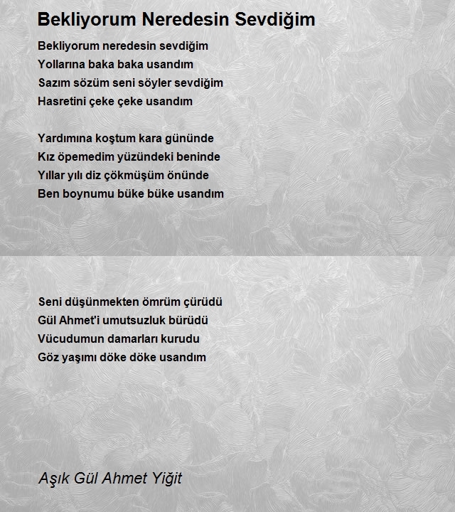 Aşık Gül Ahmet Yiğit