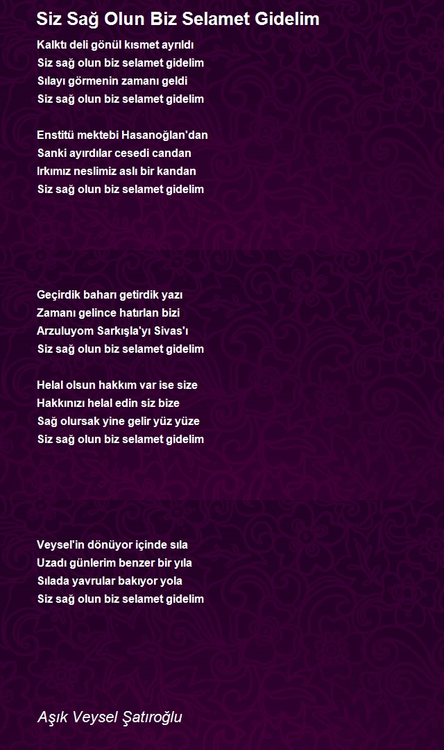 Aşık Veysel Şatıroğlu