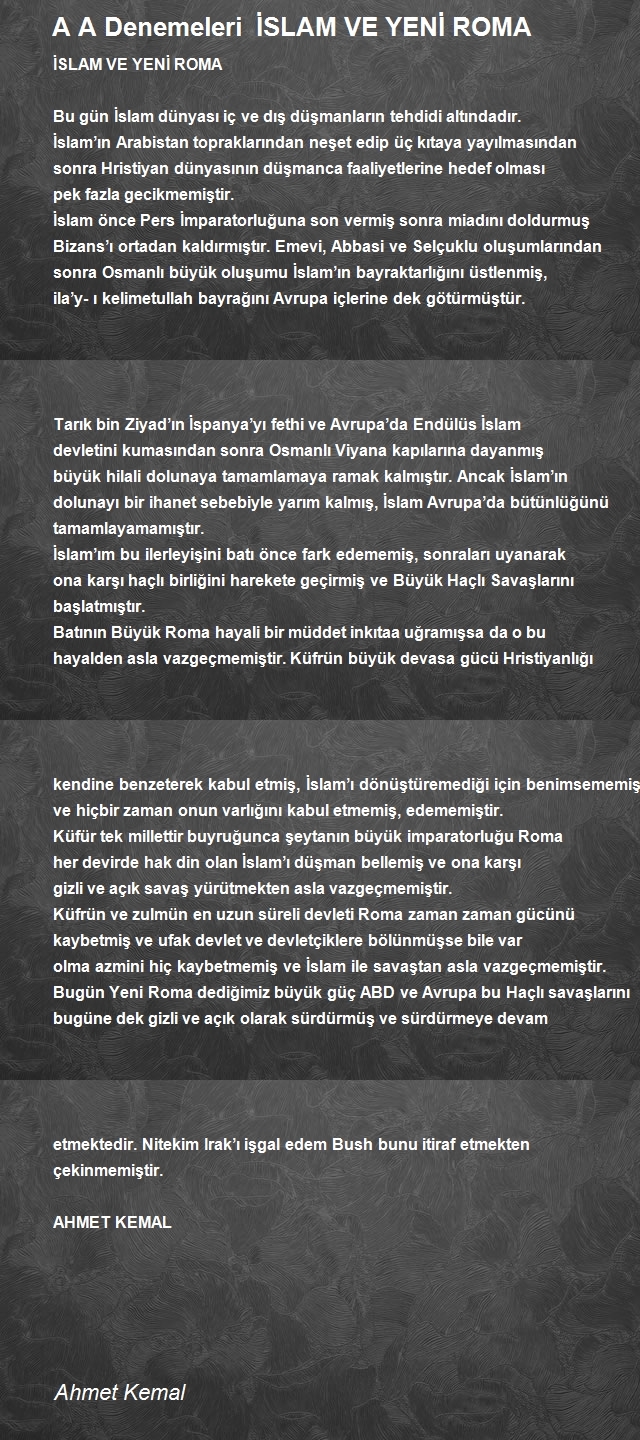 Ahmet Kemal