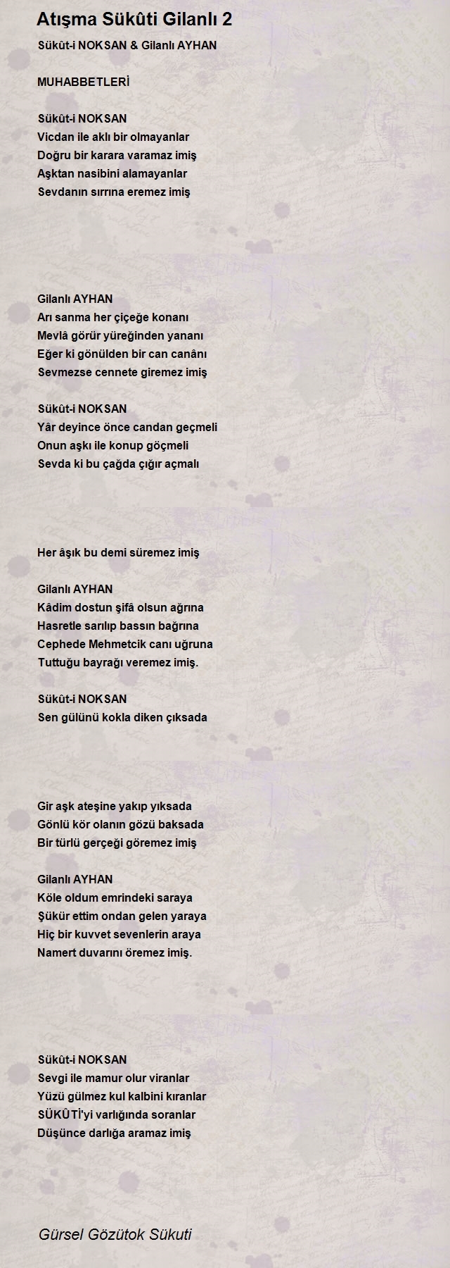 Gürsel Gözütok Sükuti