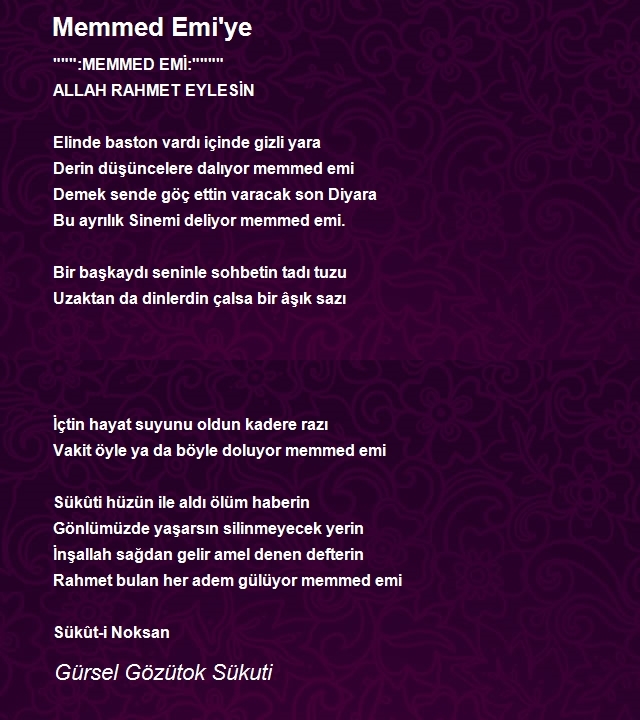 Gürsel Gözütok Sükuti