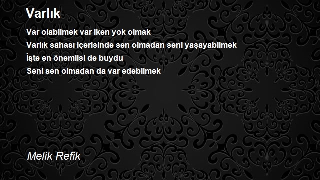 Melik Refik