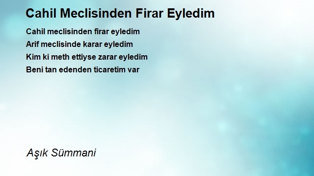 Aşık Sümmani
