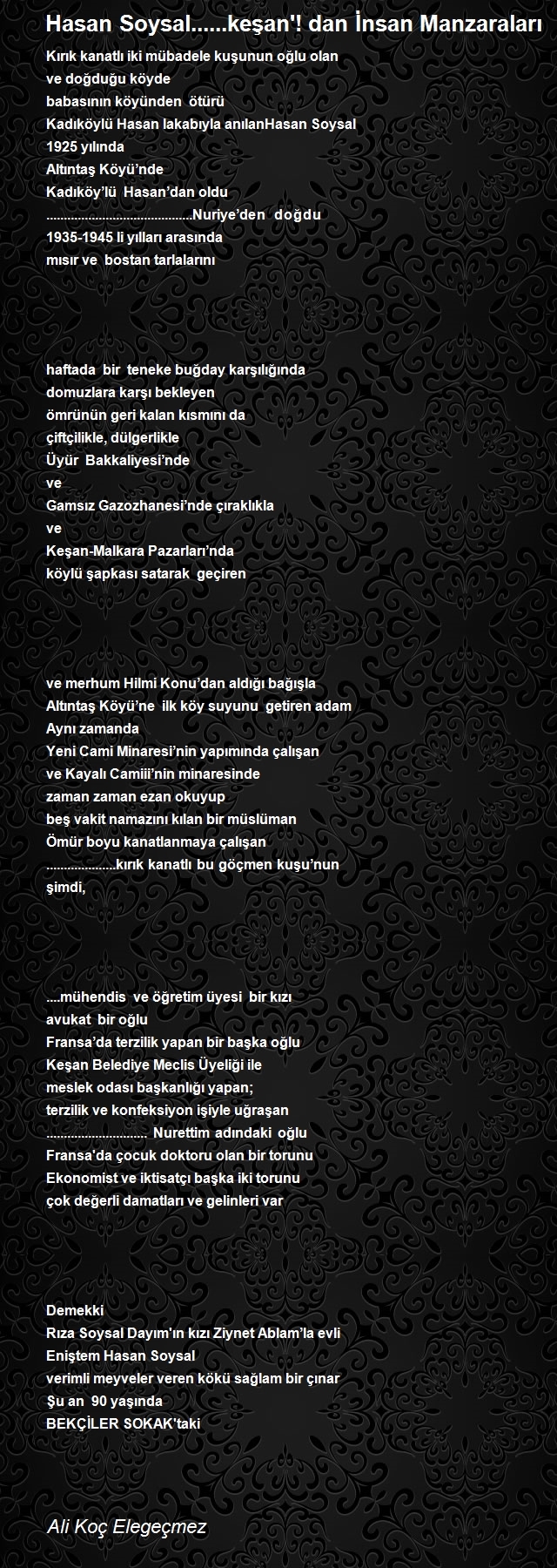 Ali Koç Elegeçmez
