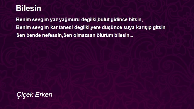 Çiçek Erken