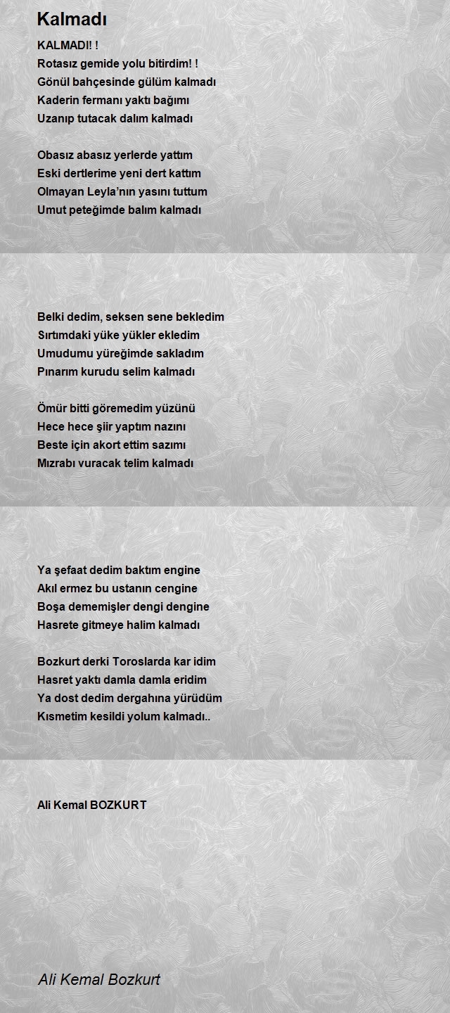 Ali Kemal Bozkurt