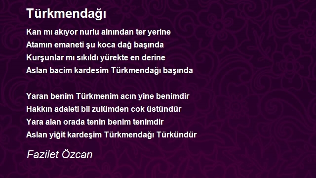 Fazilet Özcan