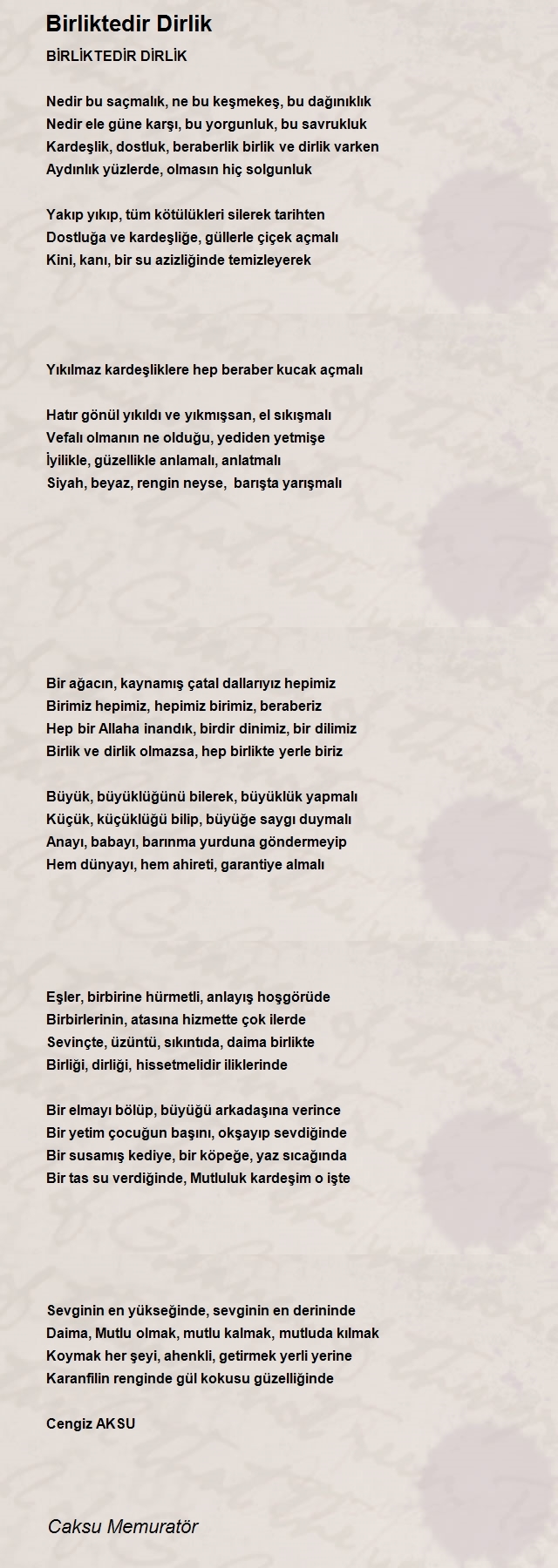 Caksu Memuratör