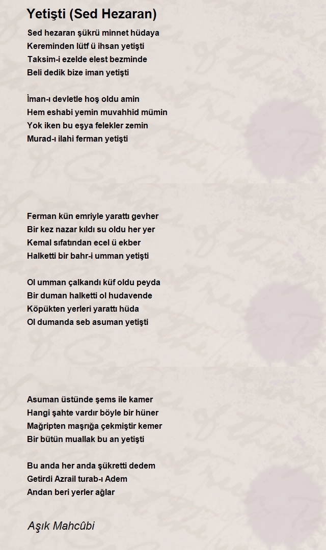 Aşık Mahcûbi