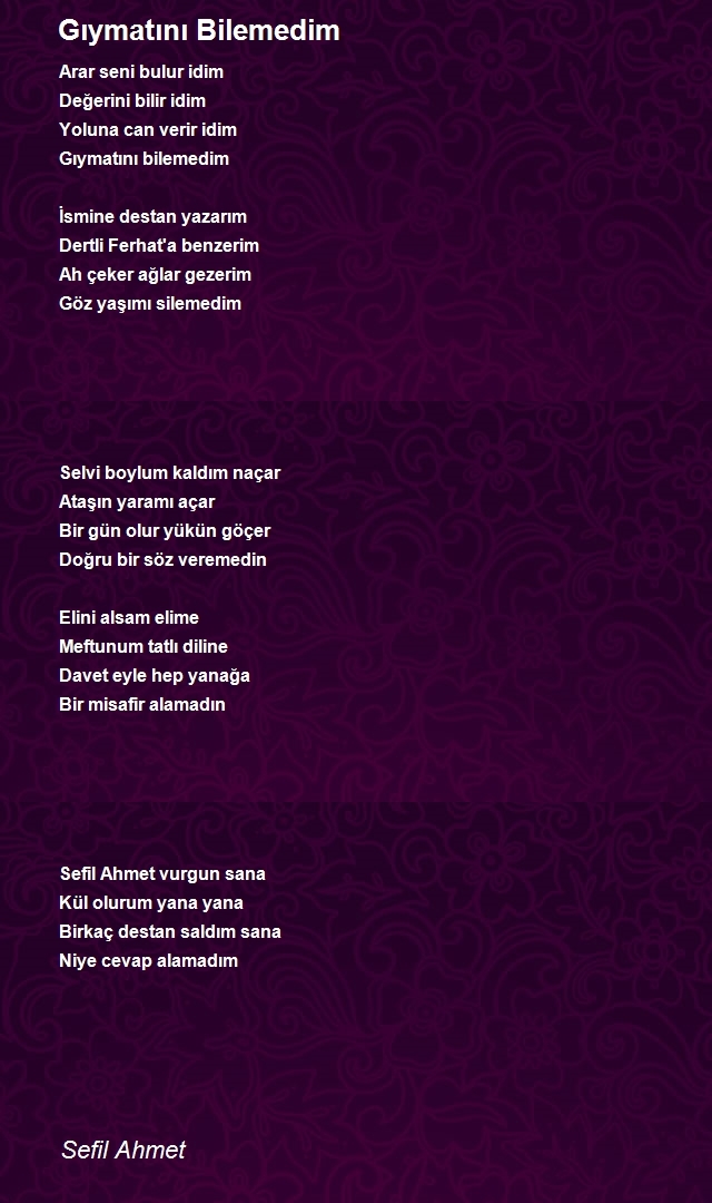 Sefil Ahmet