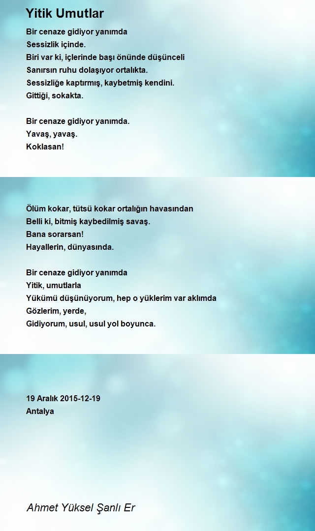 Ahmet Yüksel Şanlı Er