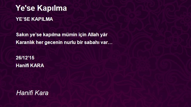 Hanifi Kara