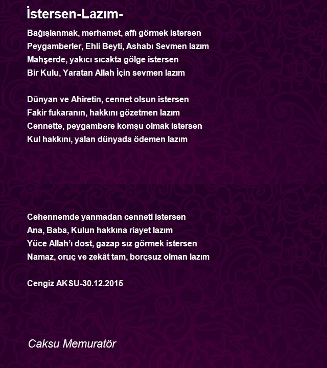Caksu Memuratör