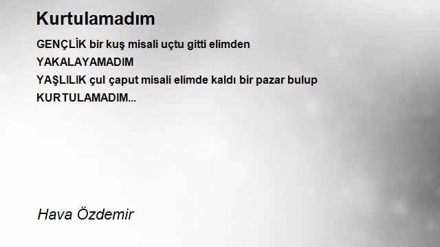 Hava Ersöz Şiirana
