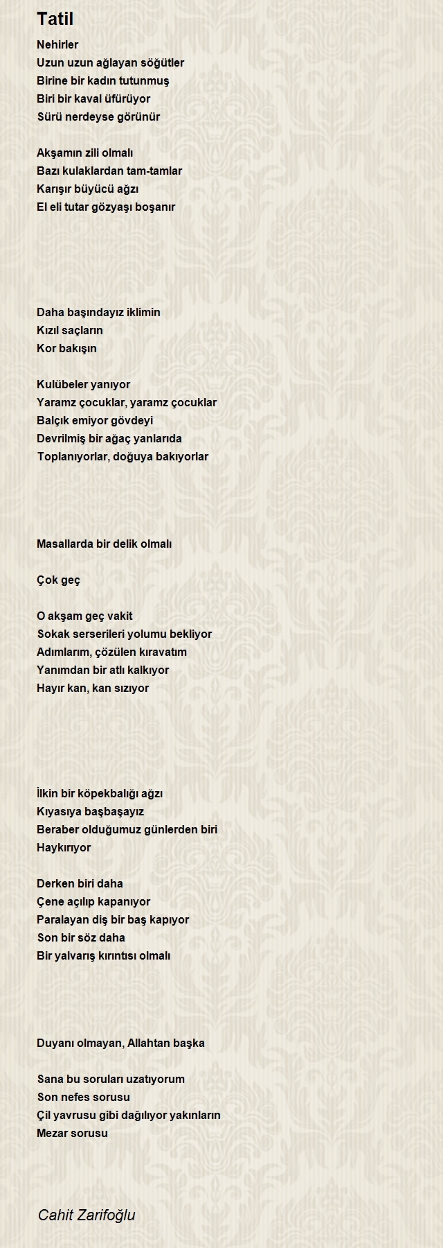 Cahit Zarifoğlu